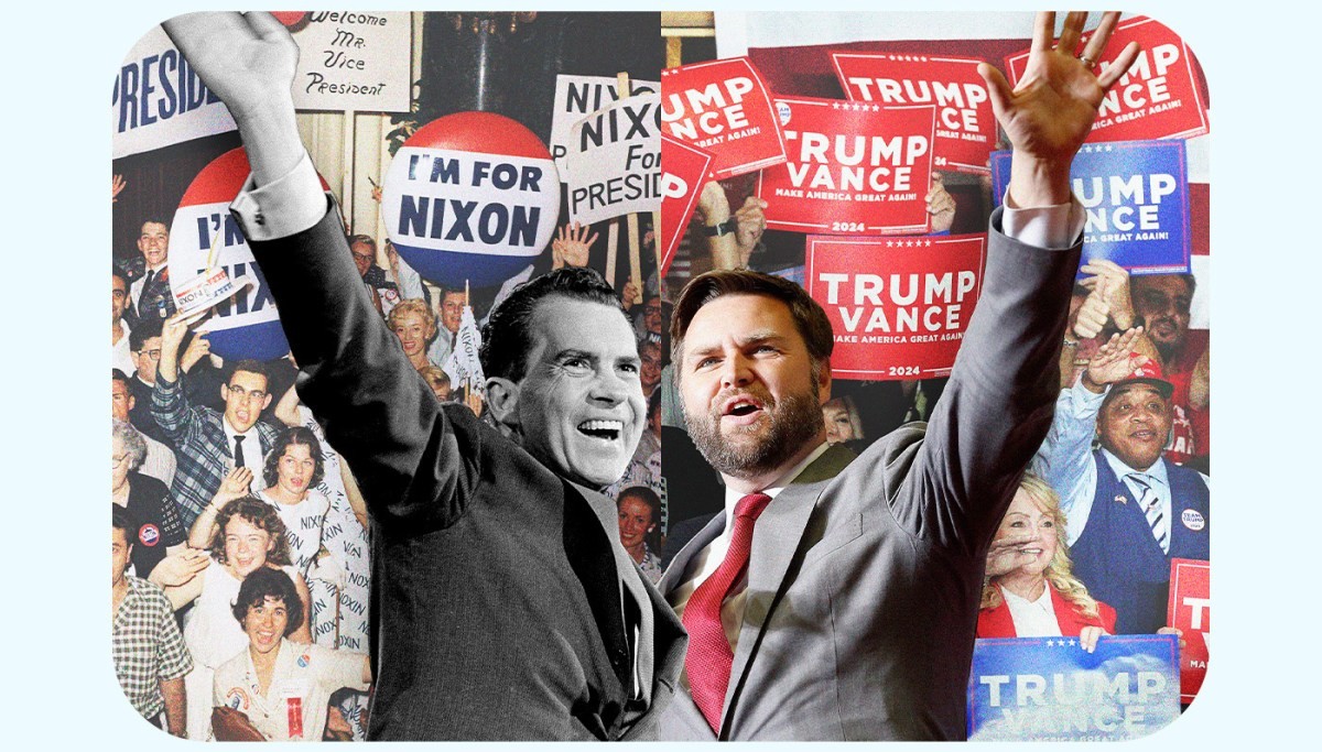 Vance embodies Nixon’s populist, outsider qualities  at george magazine