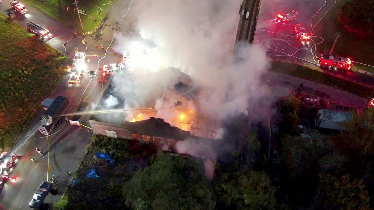 Firefighters save historic 'Godfather' church from raging NYC warehouse blaze  at george magazine