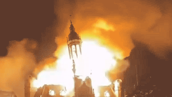 Limoges Town Hall 'largely lost' after far-left rioters set historic building on fire amid French unrest  at george magazine