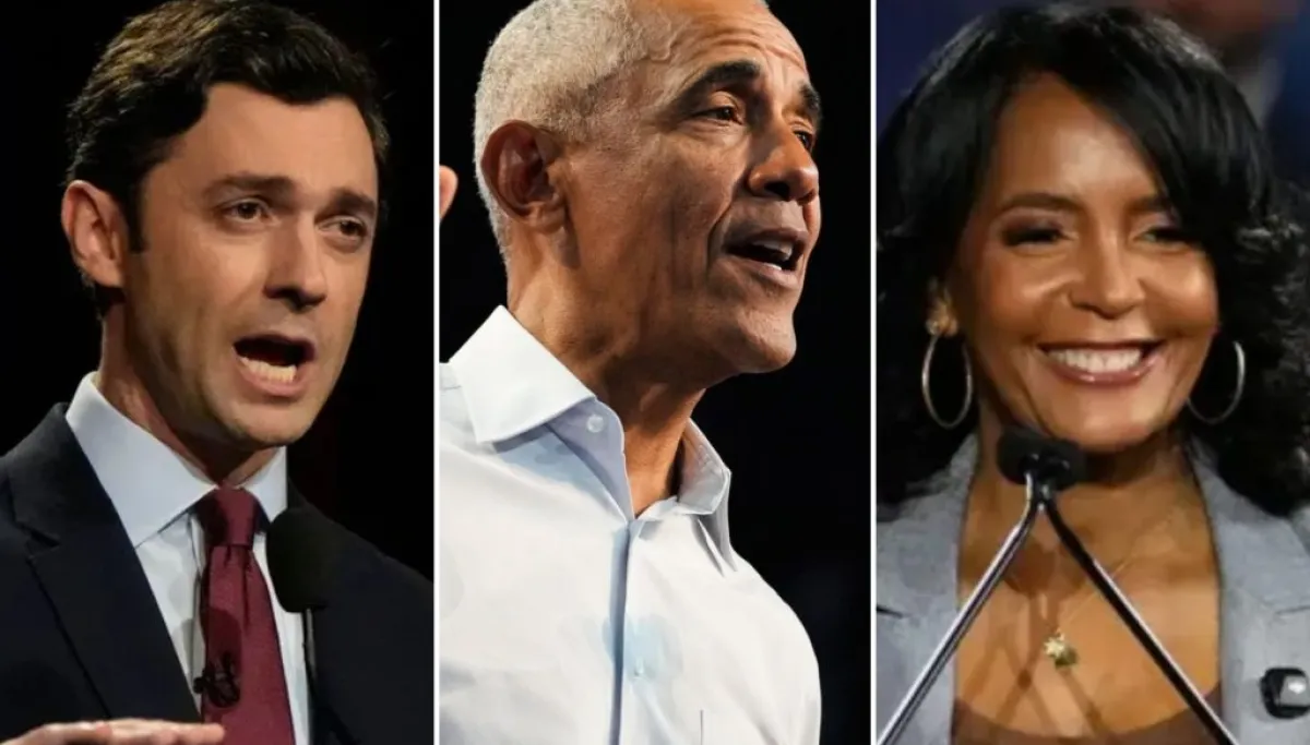 Obama jabs Trump over White House ‘arts and crafts’ at campaign rally in Georgia  at george magazine