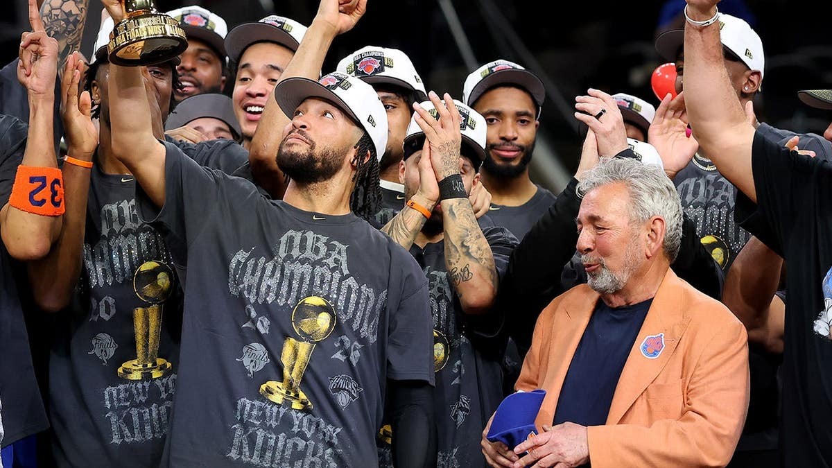 Jalen Brunson is afraid to open the bag containing his NBA championship hat because of horrors inside  at george magazine